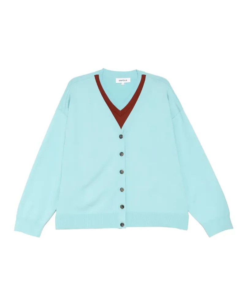 ENFÖLD Pullover im Layering-Look - Blau Blau