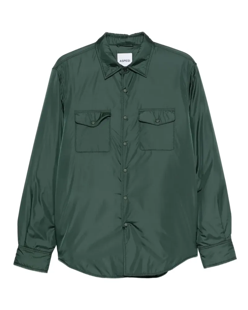 ASPESI Hemd mit Brusttasche - Grün Grün