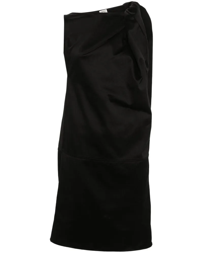 Totême Kleid mit gedrehten Schultern - Schwarz Schwarz