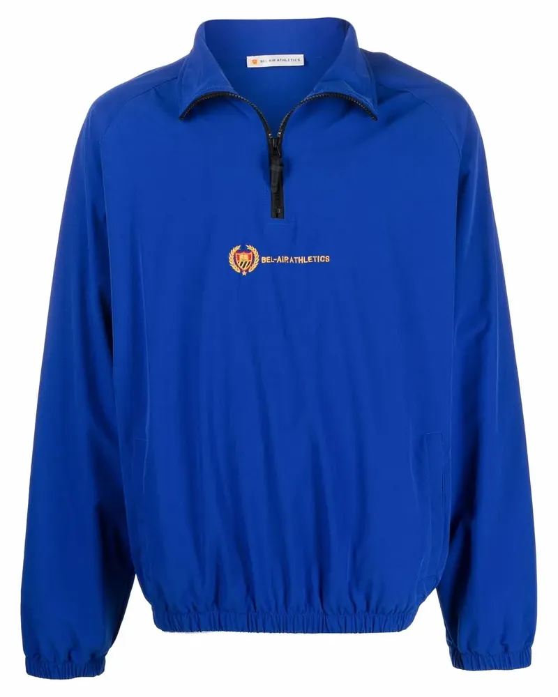 Bel-Air Athletics Jacke mit Logo-Stickerei - Blau Blau