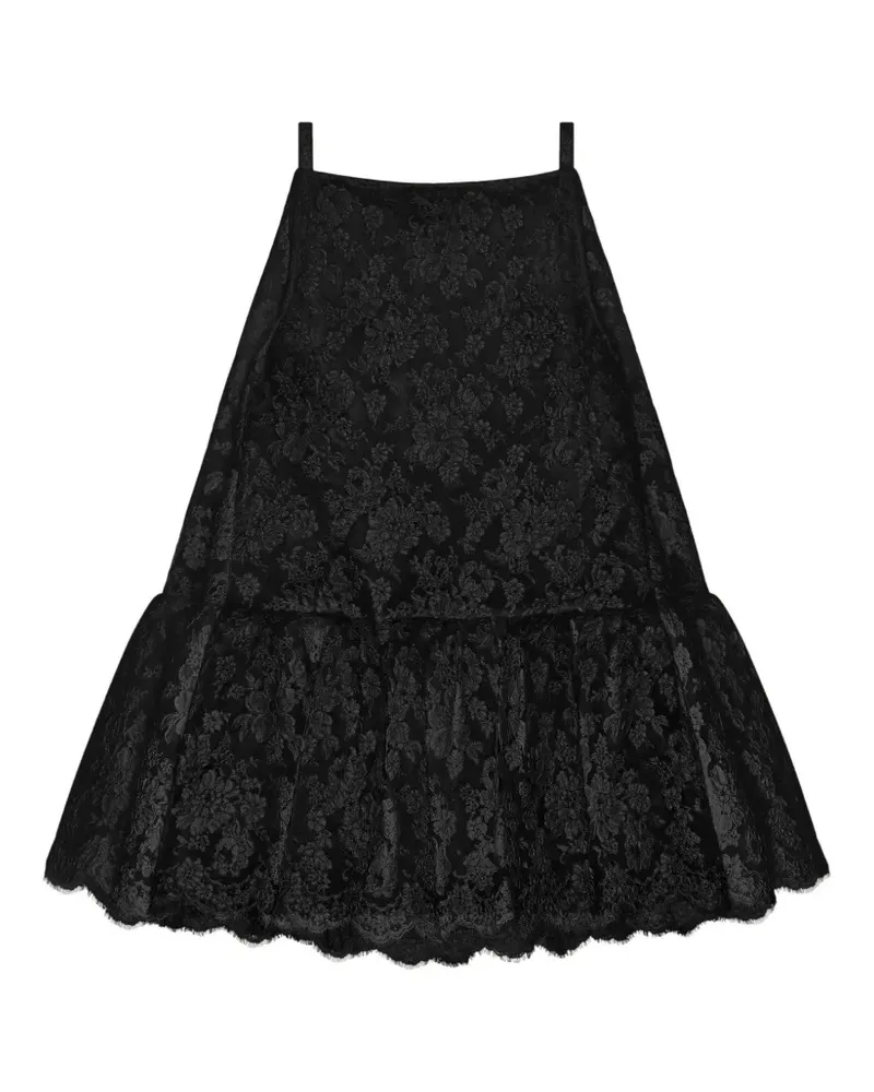 Givenchy Sliced Minikleid mit Rüschen - Schwarz Schwarz