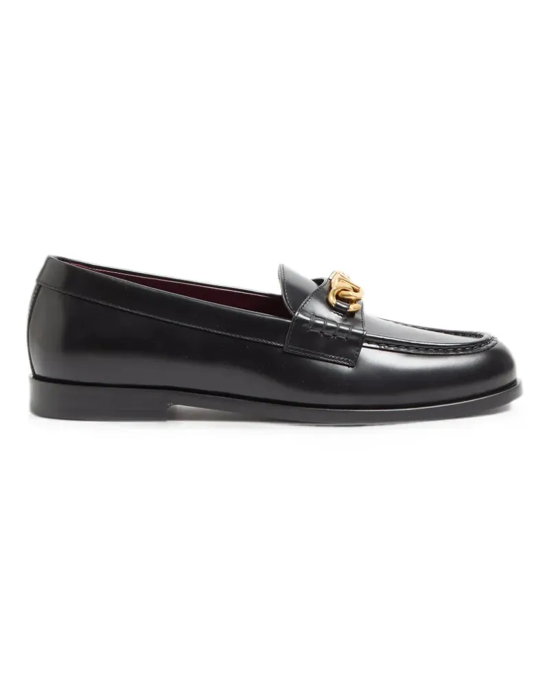 Valentino Garavani Vlogo Chain calfskin loafers - Schwarz Schwarz