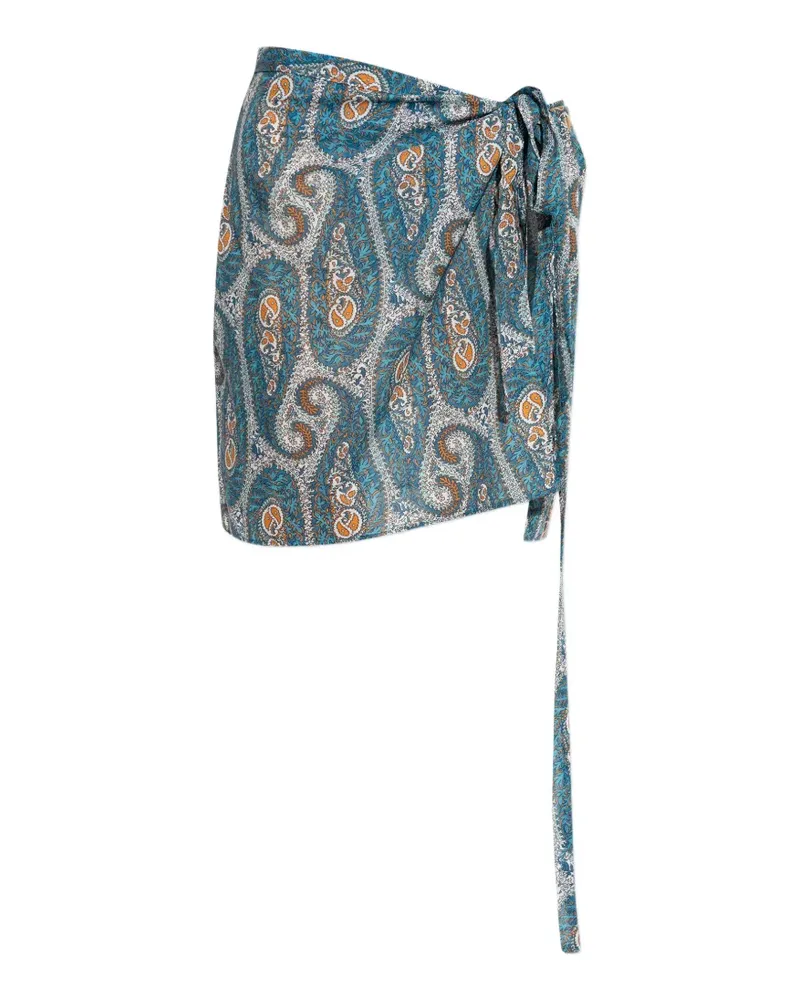 Etro paisley-print pareo - Blau Blau