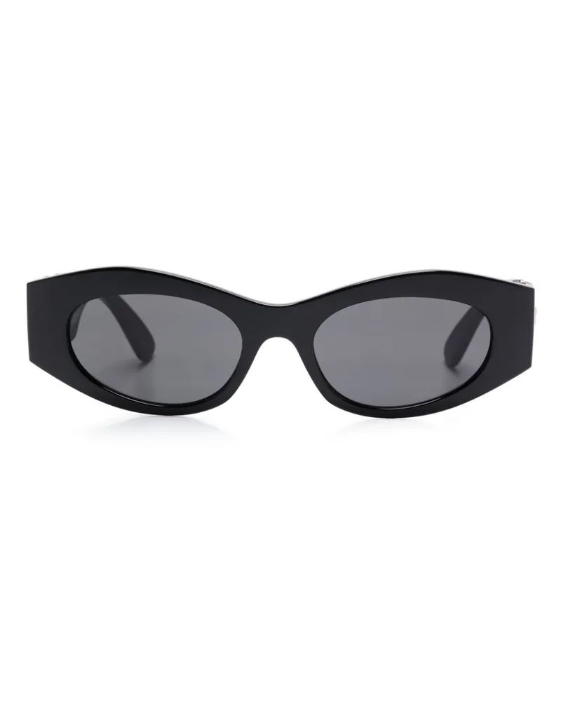 Versace Sonnenbrille mit Medusa-Kopf-Schild - Schwarz Schwarz