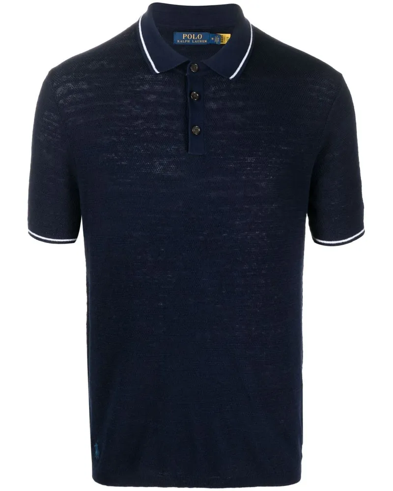 Ralph Lauren Poloshirt mit Logo-Stickerei - Blau Blau