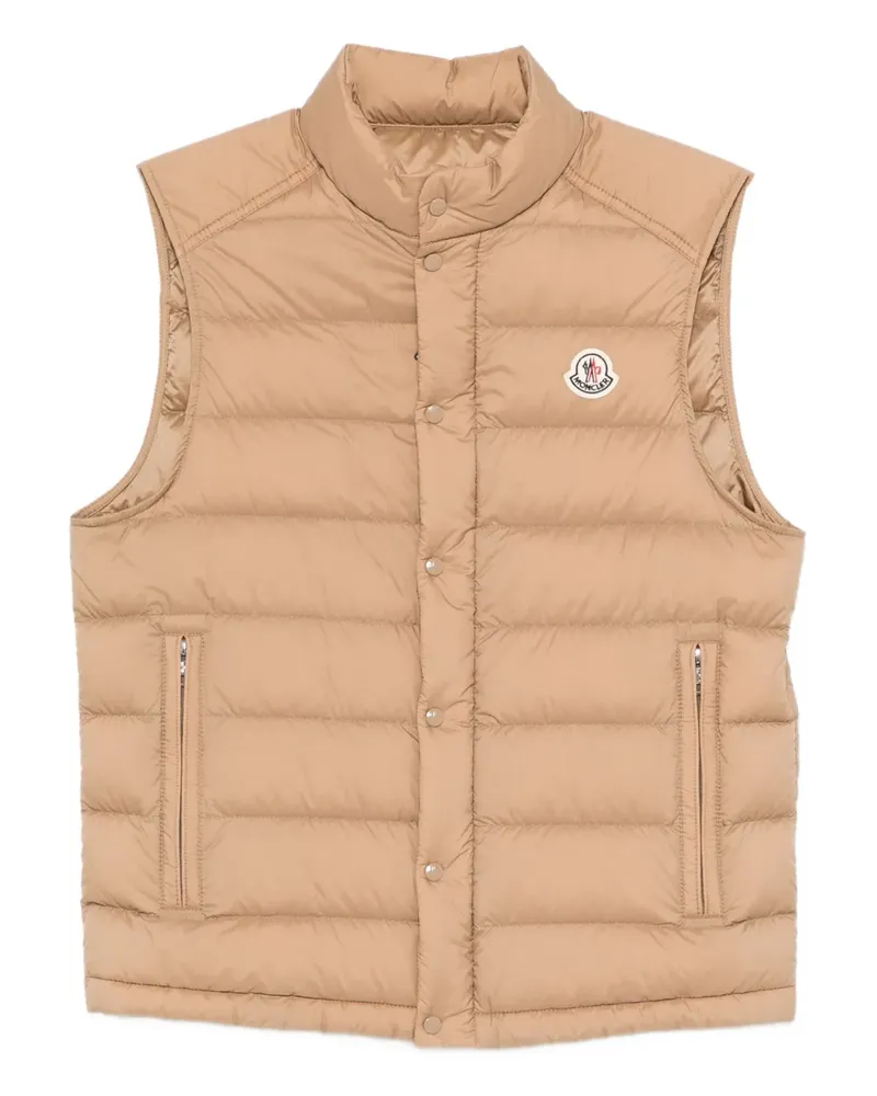 Moncler zipped barthe vest - Nude Nude