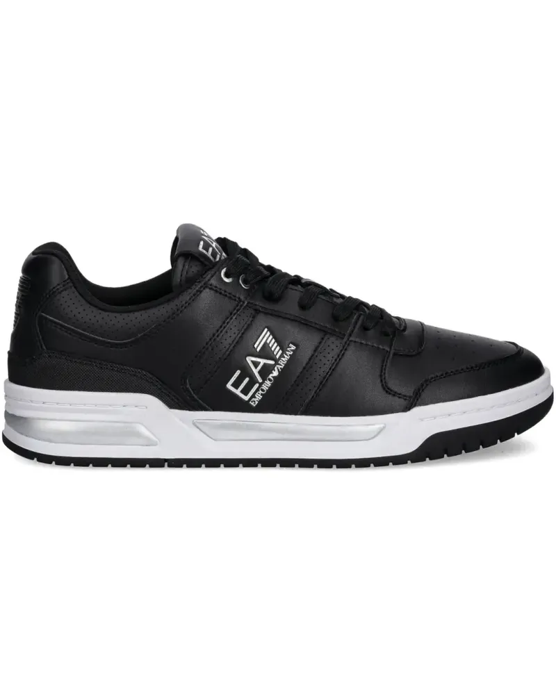 EA7 Sneakers aus Leder - Schwarz Schwarz