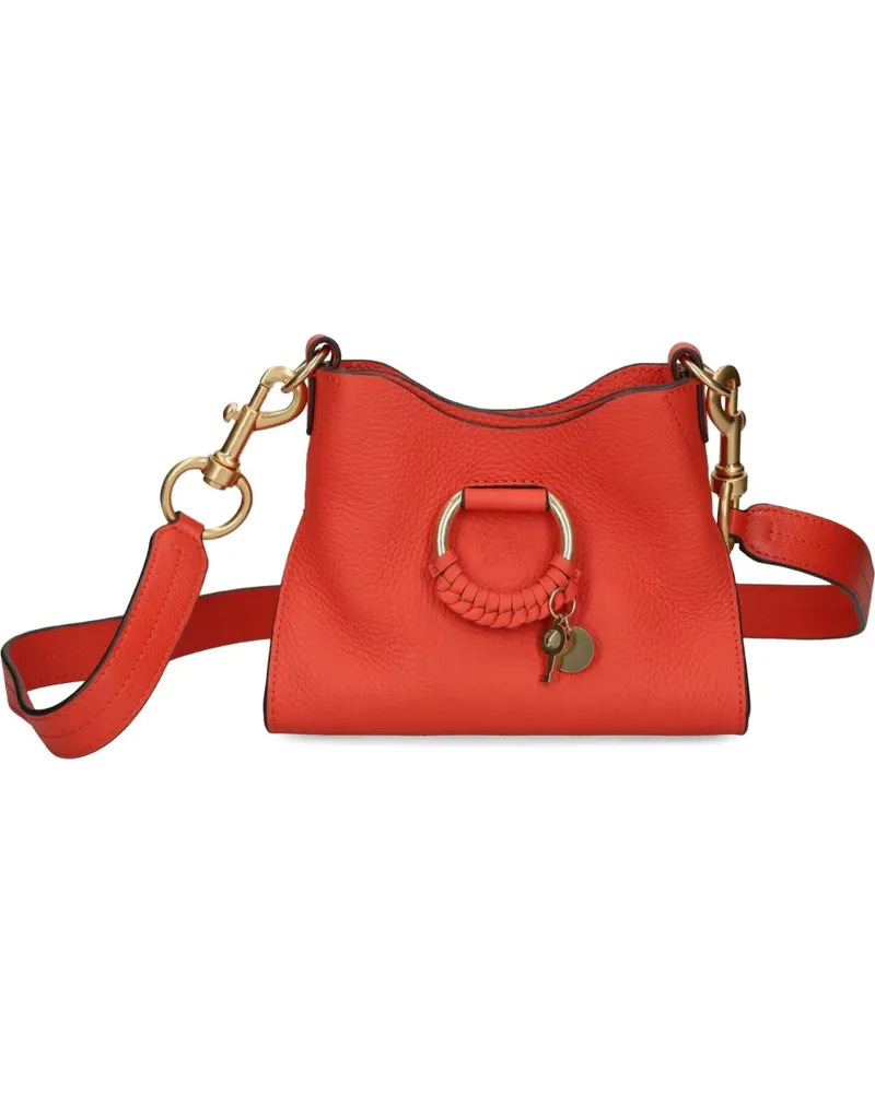 See by Chloé Mini Joan Umhängetasche mit Flechtring - Orange Orange