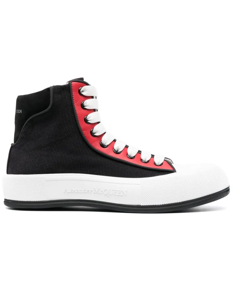 Alexander McQueen Tread Slick Sneakers - Schwarz Schwarz