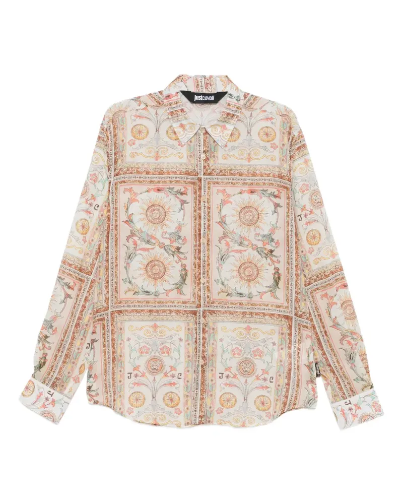 Just Cavalli Hemd mit Print - Nude Nude