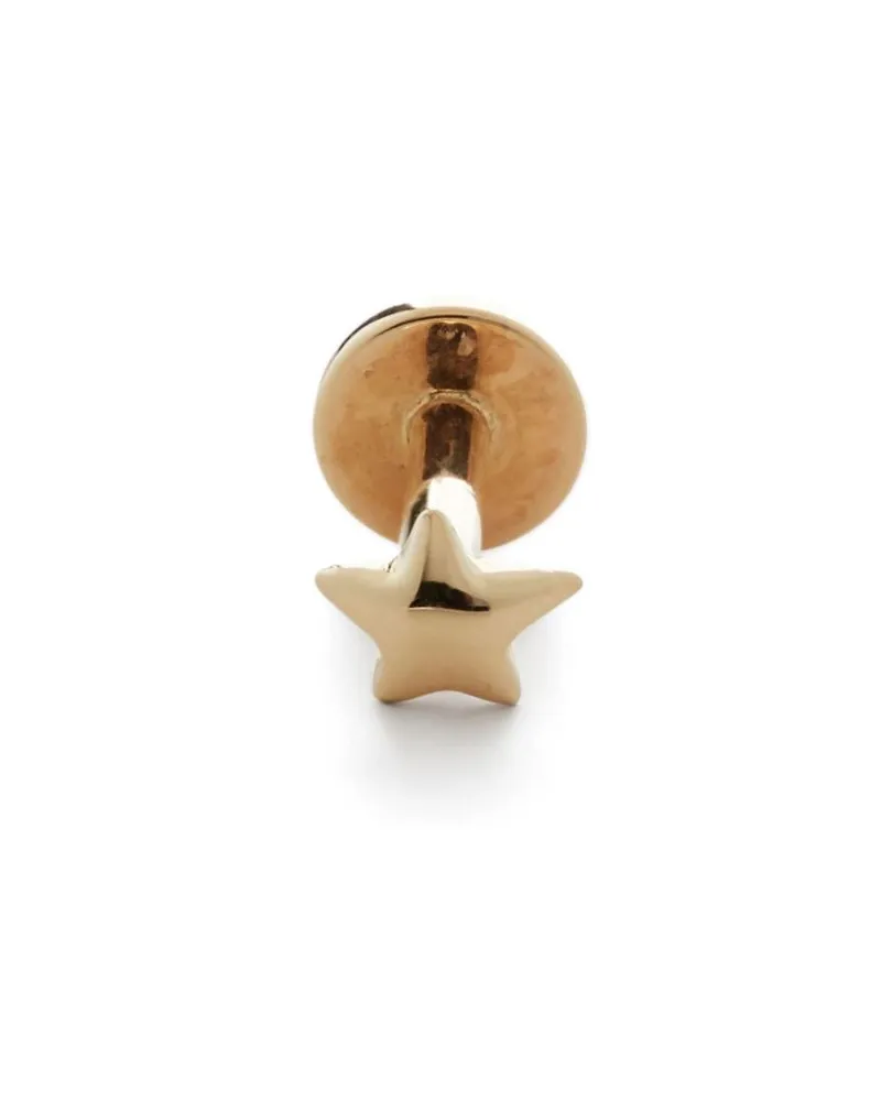 Monica Vinader Einzelner 14kt Star Gelbgoldohrstecker Gold