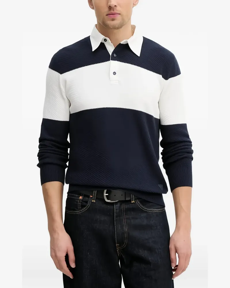 Guess polo-collar sweater - Blau Blau