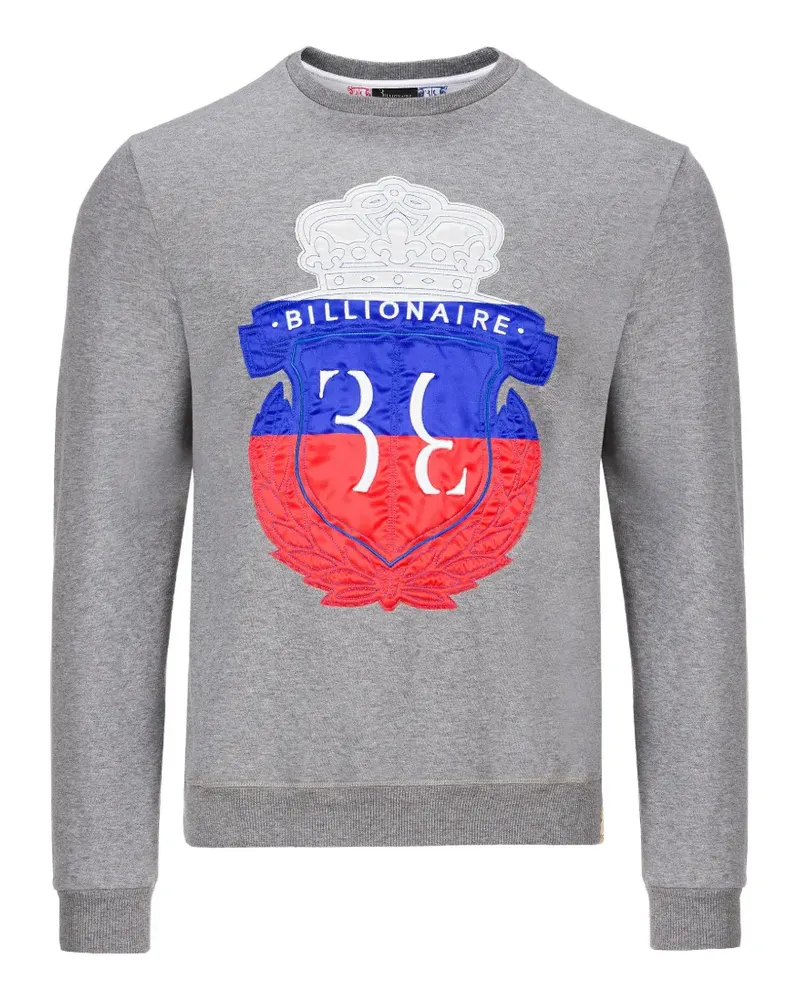 Billionaire Crest embroidered sweatshirt - Grau Grau
