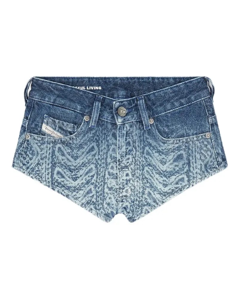Diesel trompe-l’oeil bouclé shorts - Blau Blau