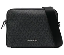 Dual Schultertasche mit Monogramm - Schwarz