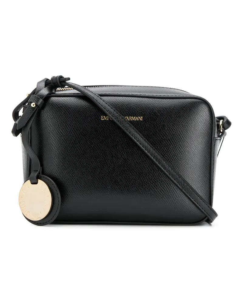 Emporio Armani Strukturierte Schultertasche - Schwarz Schwarz