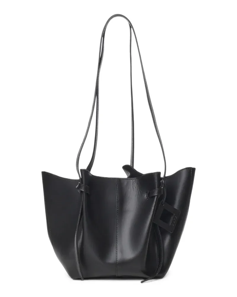 D.A.T.E. Nina Schultertasche mit geknotetem Riemen - Schwarz Schwarz