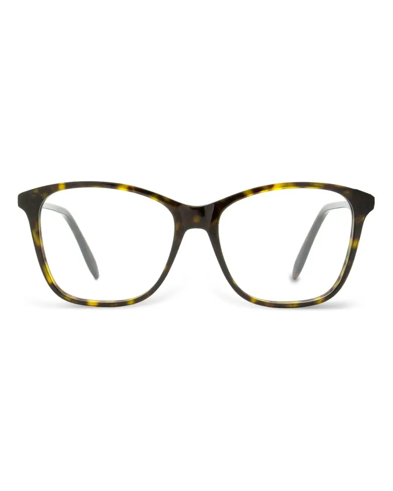 Alexander McQueen Brille mit eckigem Gestell - Braun Braun