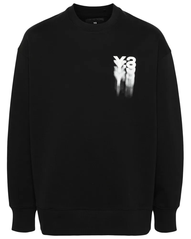 Y-3 GFX Sweatshirt aus Bio-Baumwolle - Schwarz Schwarz