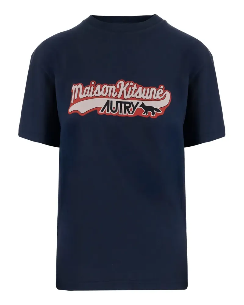 AUTRY T-Shirt mit grafischem Print - Blau Blau
