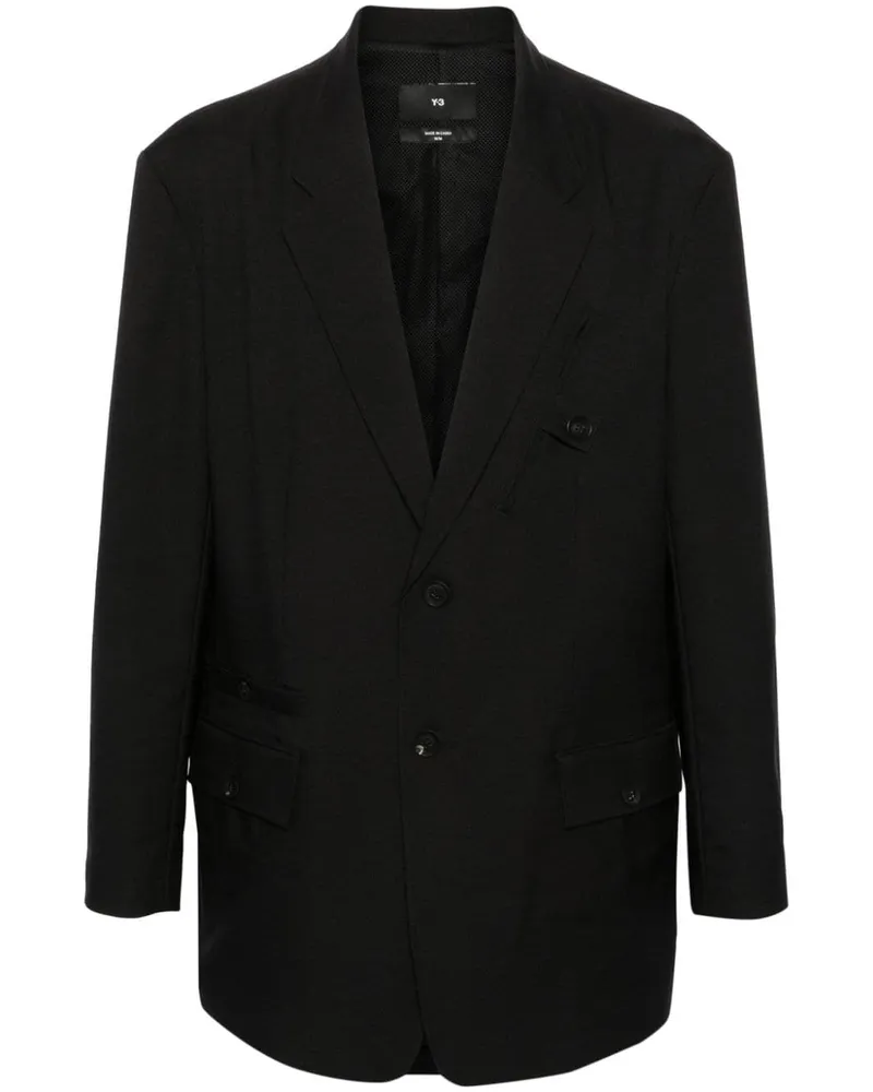 Y-3 Sport Uniform Sakko aus recyceltem Polyester - Schwarz Schwarz