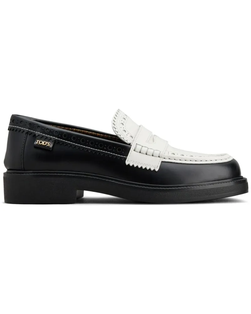 TOD'S Loafer aus Leder - Schwarz Schwarz
