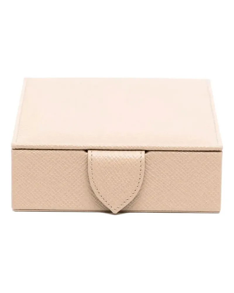 Smythson Schmuckschatulle mit Klappe - Nude Nude