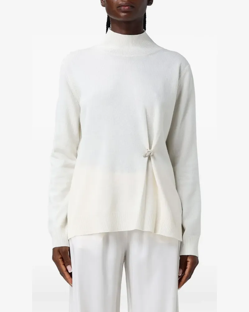 Fabiana Filippi Platinum high-neck sweater - Weiß Weiß