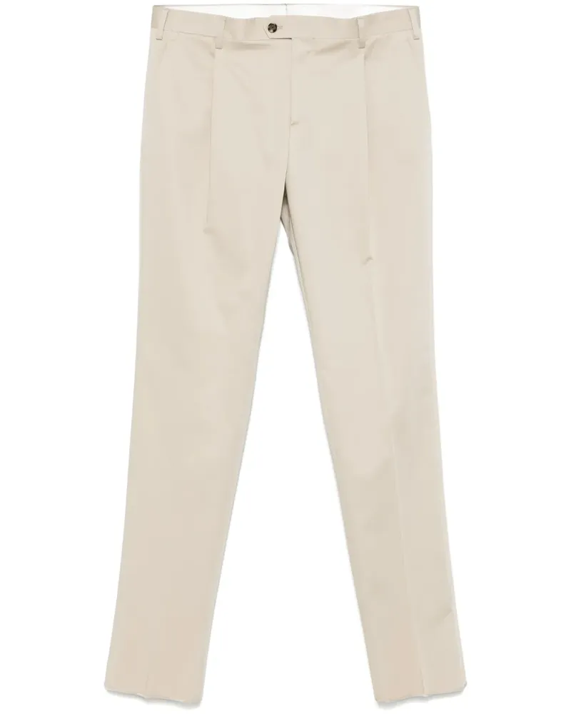 LARDINI Chino mit Bundfalten - Nude Nude