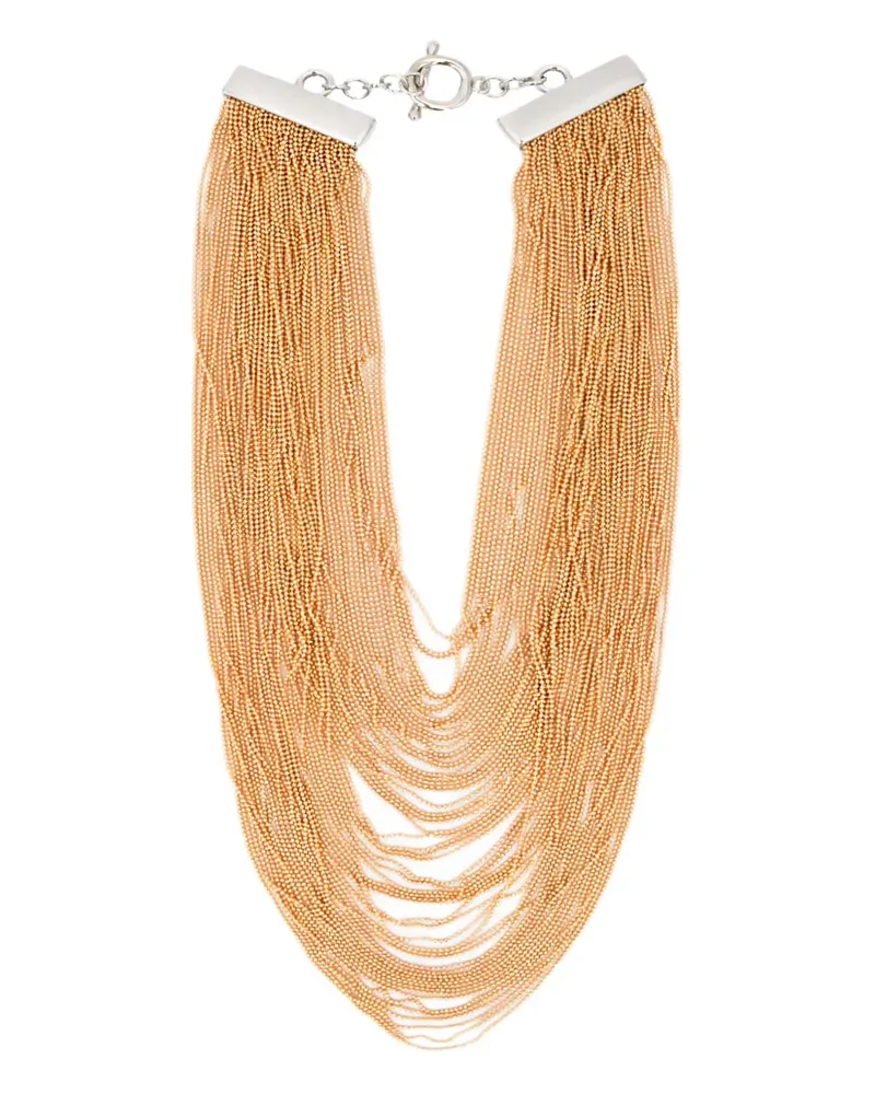 Fabiana Filippi beaded-chain necklace - Gold Gold