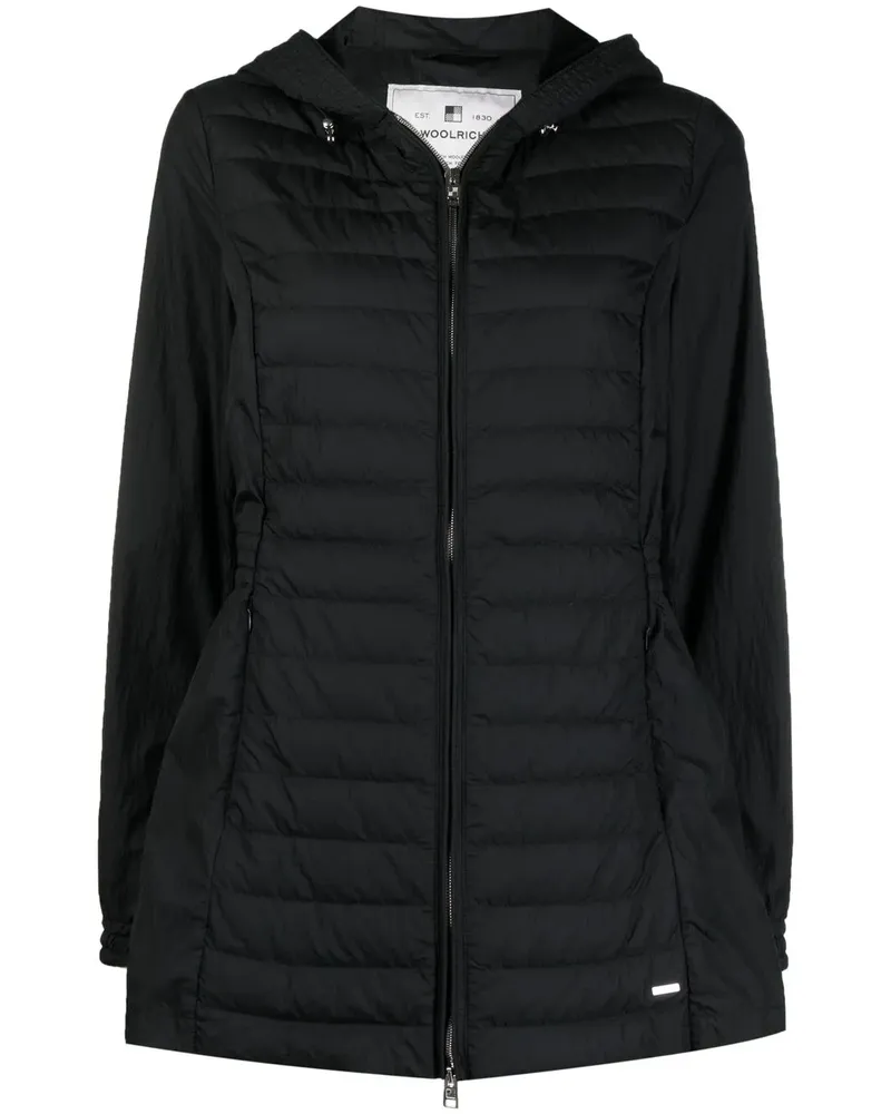Woolrich Daunenjacke mit Kapuze - Schwarz Schwarz