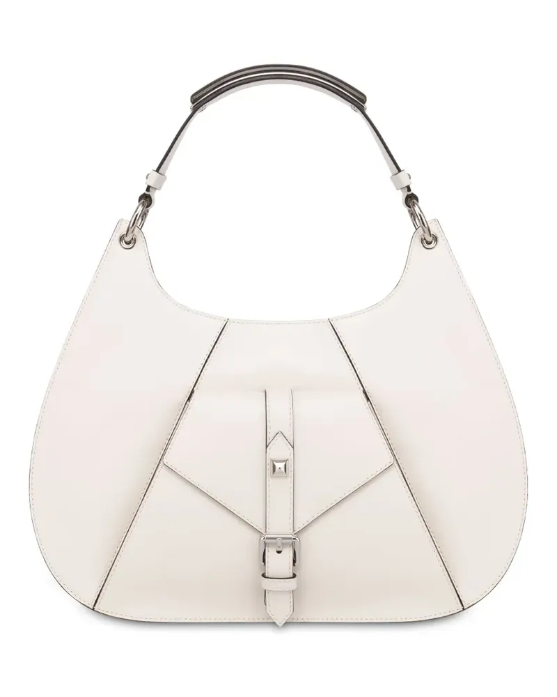 Alberta Ferretti Große Schultertasche - Weiß Weiß