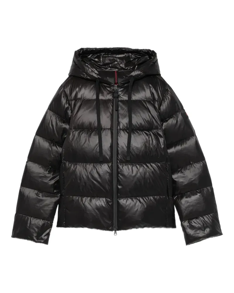 Peuterey Gesteppte Kapuzenjacke - Schwarz Schwarz