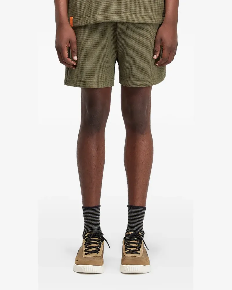 Osklen Bermudas mit Waffeloptik - Grün Grün
