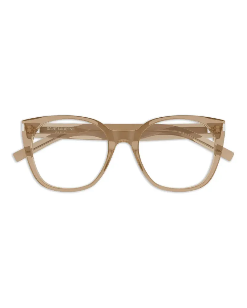 Saint Laurent cat-eye frame glasses - Nude Nude