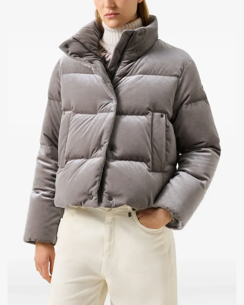 Bogner Gesteppte Oliva Jacke aus Samt - Grau Grau
