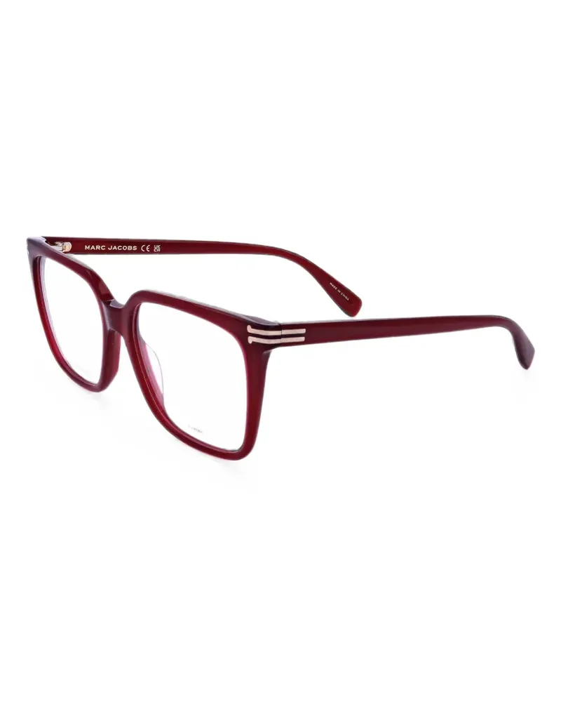 Marc Jacobs Brille mit eckigem Gestell - Rot Rot
