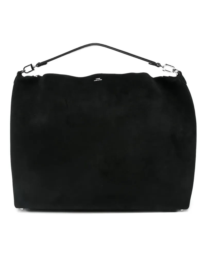 Totême Schultertasche aus Wildleder - Schwarz Schwarz