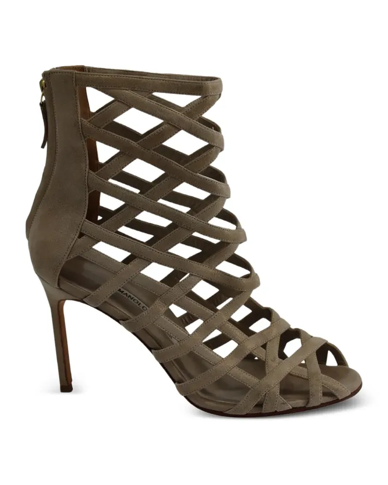 Manolo Blahnik Vagibu Sandalen - Nude Nude