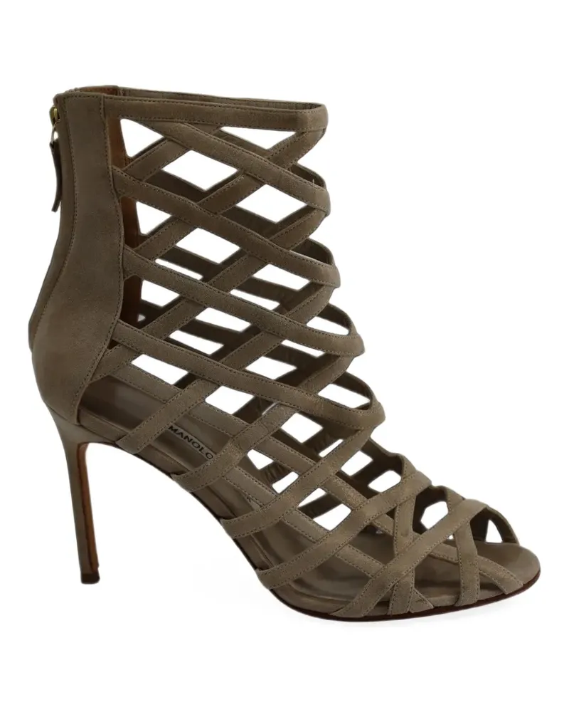 Manolo Blahnik Vagibu Sandalen - Nude Nude