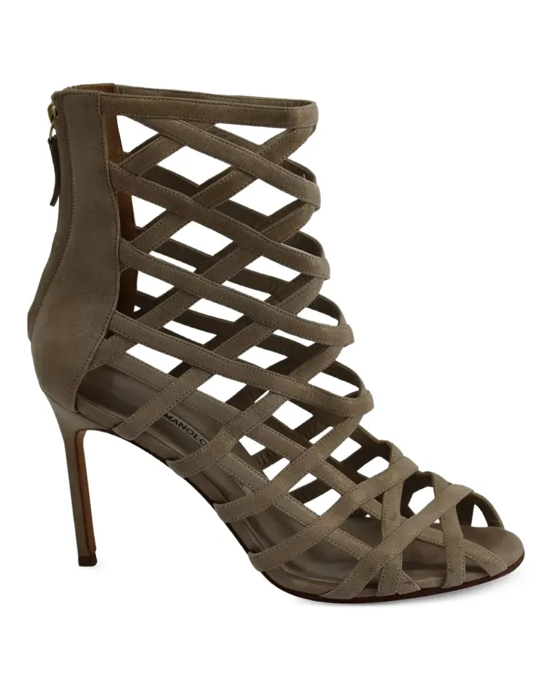 Manolo Blahnik Vagibu Sandalen - Nude Nude