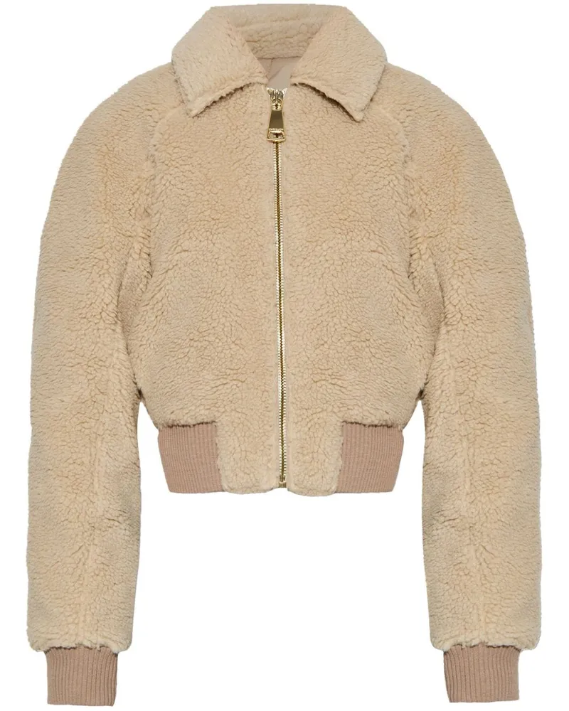KHRISJOY Jacke aus Faux Fur - Nude Nude
