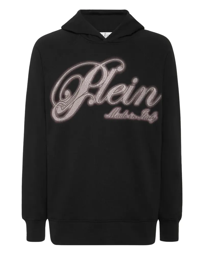Philipp Plein Hoodie mit Strass - Schwarz Schwarz
