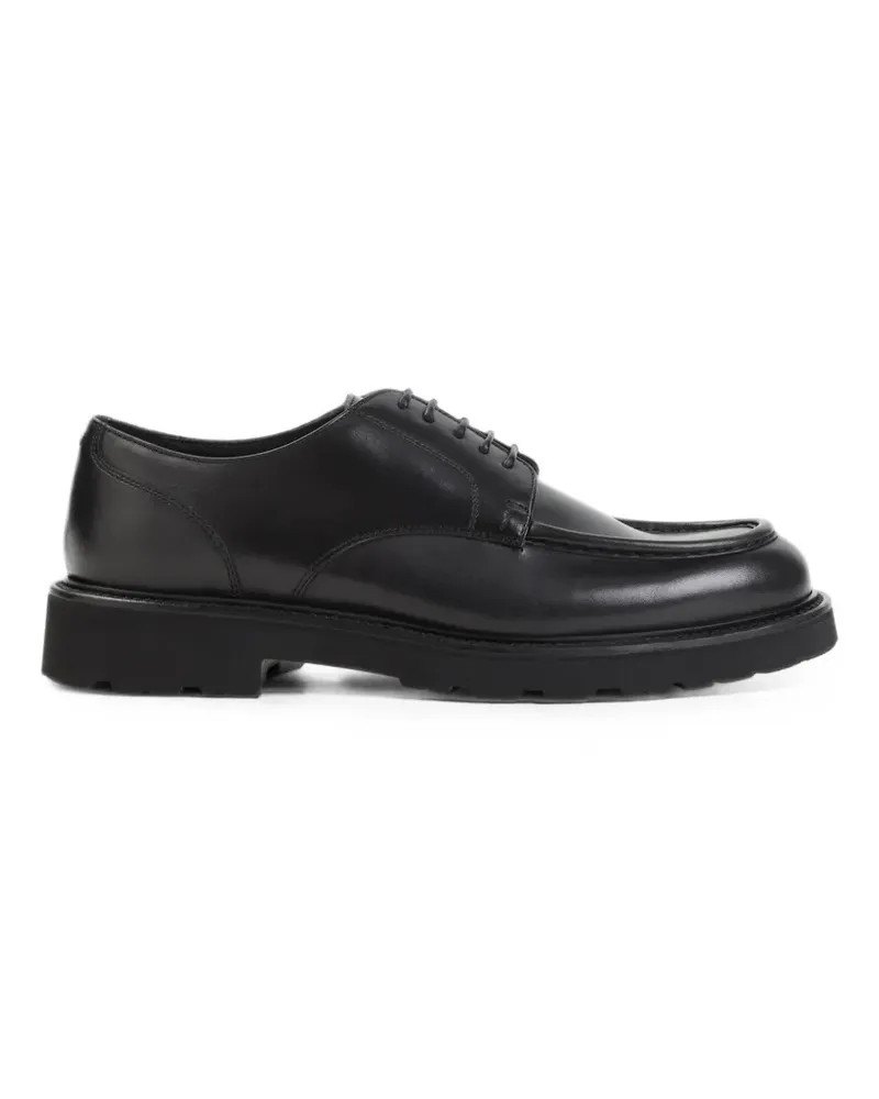 Canali apron-toe chunky-sole derby shoes - Schwarz Schwarz