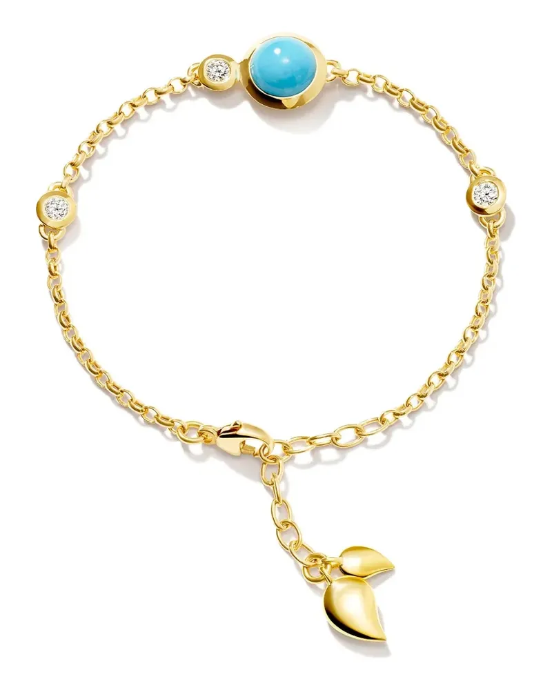 TAMARA COMOLLI Bouton Kettenarmband mit Türkis und Diamanten - Gold Gold