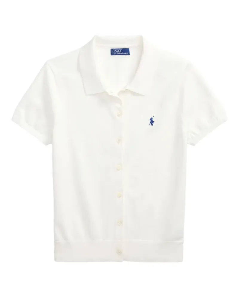 Ralph Lauren Cardigan mit kurzen Ärmeln - Weiß Weiß