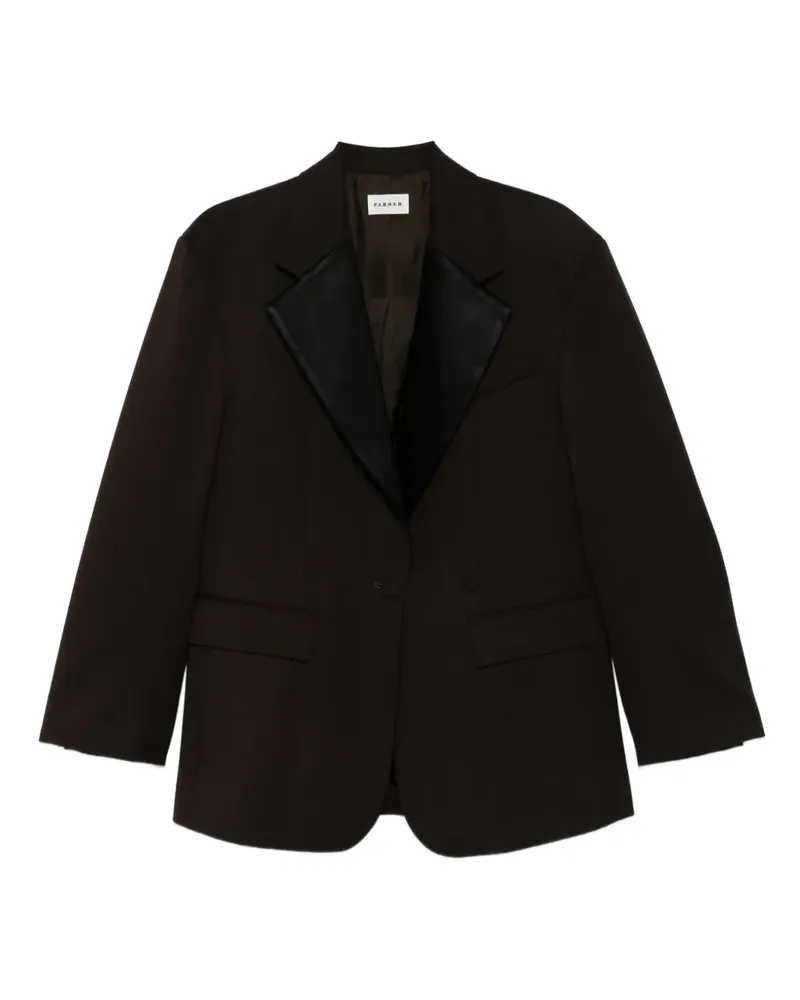P.A.R.O.S.H. P.A.R.O H. Blazer mit breitem Revers - Braun Braun