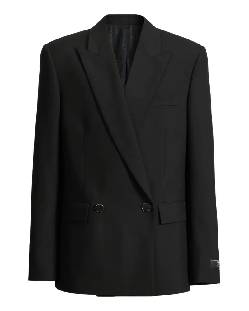Balmain Wolljacke mit zwei Knöpfen - Schwarz Schwarz