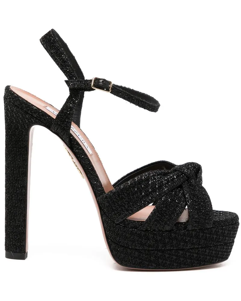 Aquazzura Nina Sandalen 140mm - Schwarz Schwarz