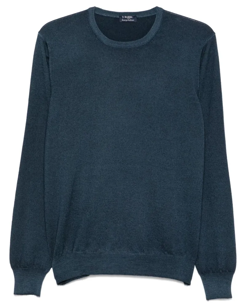 BARBA Klassischer Pullover - Blau Blau
